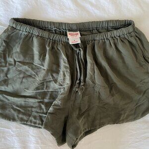 Flowy Army Green Shorts